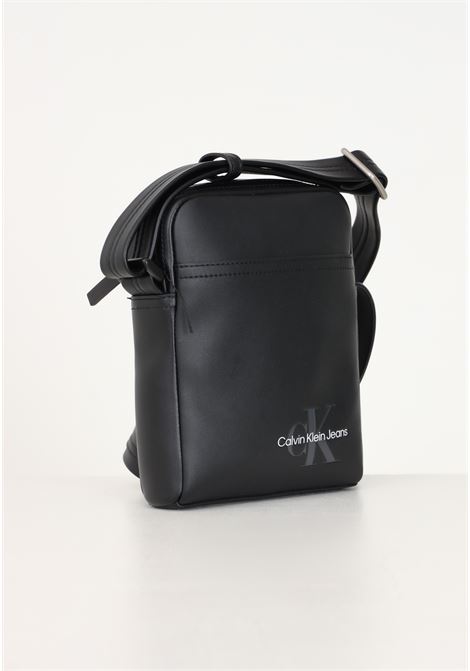 Monogram Soft Reporter18 shoulder bag in black for men CALVIN KLEIN | K50K512025BEH